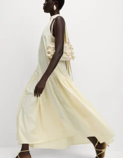 Pure Cotton Midaxi Tiered Dress