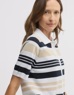 QUELL STRIPED KNIT TOP