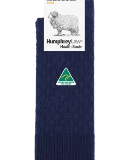Quilted Merino Wool Health Crew Sock
