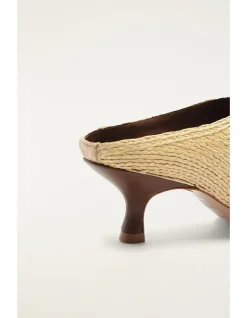 RAFFIA ICON KITTEN HEEL