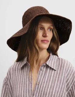 RAFFIA WIDE BRIM HAT