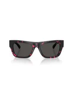 Rectangle FUCSIA HAVANA DARK GREY Sunglasses