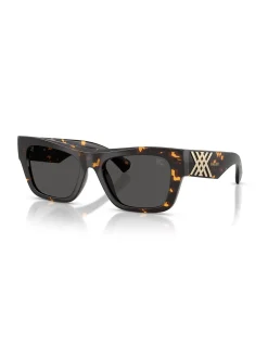 Rectangle YELLOW HAVANA DARK GREY Sunglasses