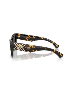 Rectangle YELLOW HAVANA DARK GREY Sunglasses