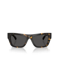 Rectangle YELLOW HAVANA DARK GREY Sunglasses