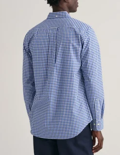 Regular Fit Gingham Poplin Shirt