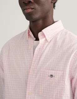 Regular Fit Gingham Poplin Shirt