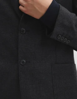 Regular Fit Herringbone Wool Jacket