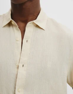 Regular Fit Organically Grown Linen Short Sleeve Shirt