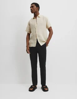 Regular Fit Organically Grown Linen Short Sleeve Shirt