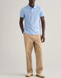 REGULAR FIT SHIELD PIQUE POLO SHIRT