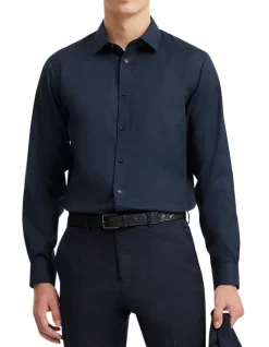 Regular Fit Textured Travel Shirt