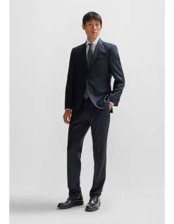 Regular-Fit Virgin-Wool Trousers