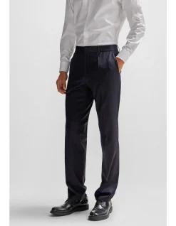 Regular-Fit Virgin-Wool Trousers
