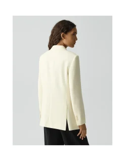 Relaxed Blazer in Satin Crepe