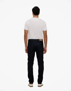Relaxed Fit Dark Wash Straight Leg Jean