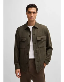 Relaxed-Fit Overshirt in Wool Blend