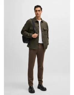 Relaxed-Fit Overshirt in Wool Blend