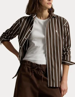 RELAXED FIT STRIPED COTTON SHIRT