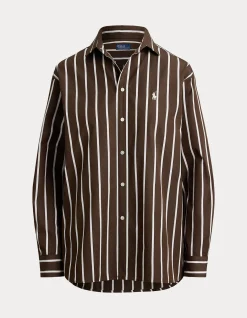 RELAXED FIT STRIPED COTTON SHIRT