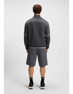 Relaxed-fit zip-neck sweatshirt