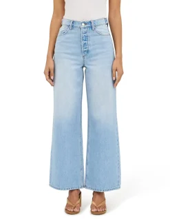 Relaxed Sailor High Rise Wide Leg Long Jeans