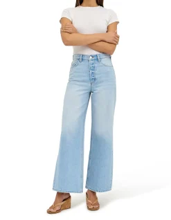 Relaxed Sailor High Rise Wide Leg Long Jeans