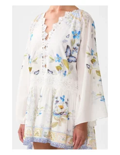 RELAXED SHORT DRESS WITH DROPPED WAIST