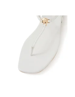 Remee Metal Hardware Leather Sandals