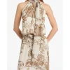RENAISSANCE GEORGETTE HALTER DRESS