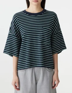 Reversae Stripe Boxy t-shirt