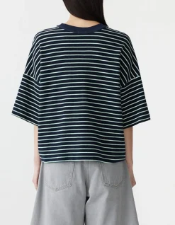 Reversae Stripe Boxy t-shirt