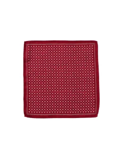 Reversible Foulard Geo Print Pocket Square