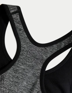 Reversible Seamless Medium Support Sports Bra