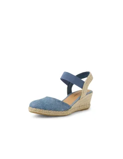 Rhainy Elastic Strap Espadrille Wedges
