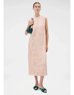 Ribbon Trim Sheath Dress