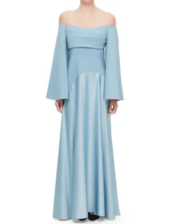 RINA LS OFF SHOULDER MAXI DRESS