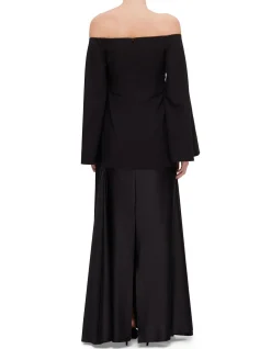 RINA LS OFF SHOULDER MAXI DRESS