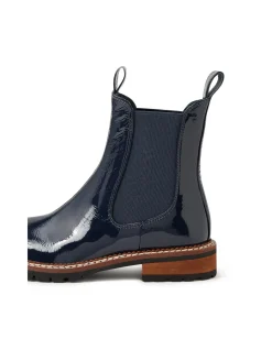 Rokkie Patent Leather Chelsea Boots