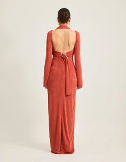 Romy Slinky Open Back Maxi Dress