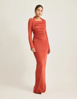 Romy Slinky Open Back Maxi Dress