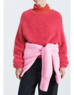 Round Neck Crop Knit