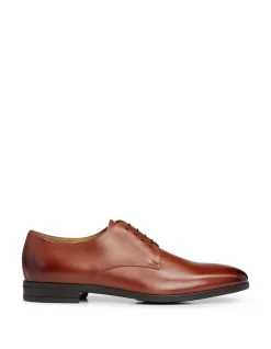 Rubber-Sole Derby Shoes in Leather
