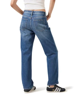 90s Boyfriend Mid Rise Straight Leg Jeans