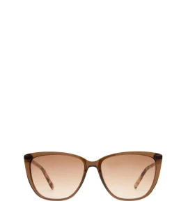 SABELLE BROWN CAT-EYE SUNGLASSES
