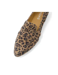 Sadita Pointed Leopard Suede Loafers