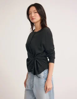 SAGA SIDE BUTTON CARDIGAN