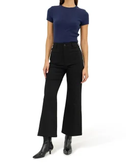Sailor Black Orchid High Rise Wide Leg Jean