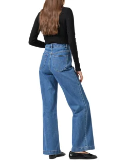 Sailor Super High Rise Wide Leg Long Jeans