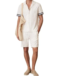 SALINA JACQUARD TOWELLING MONOGRAM SHORT